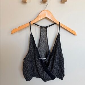 Kimchi Blue Black Lace Racerback Top SZ s